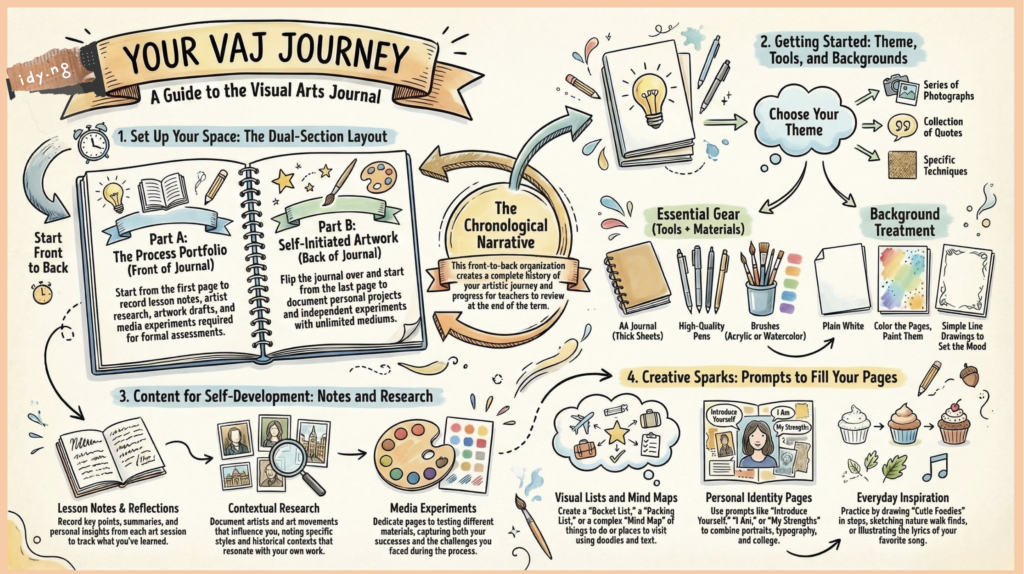 Art Journaling Ideas: How to Start Your Visual Arts Journal (VAJ)