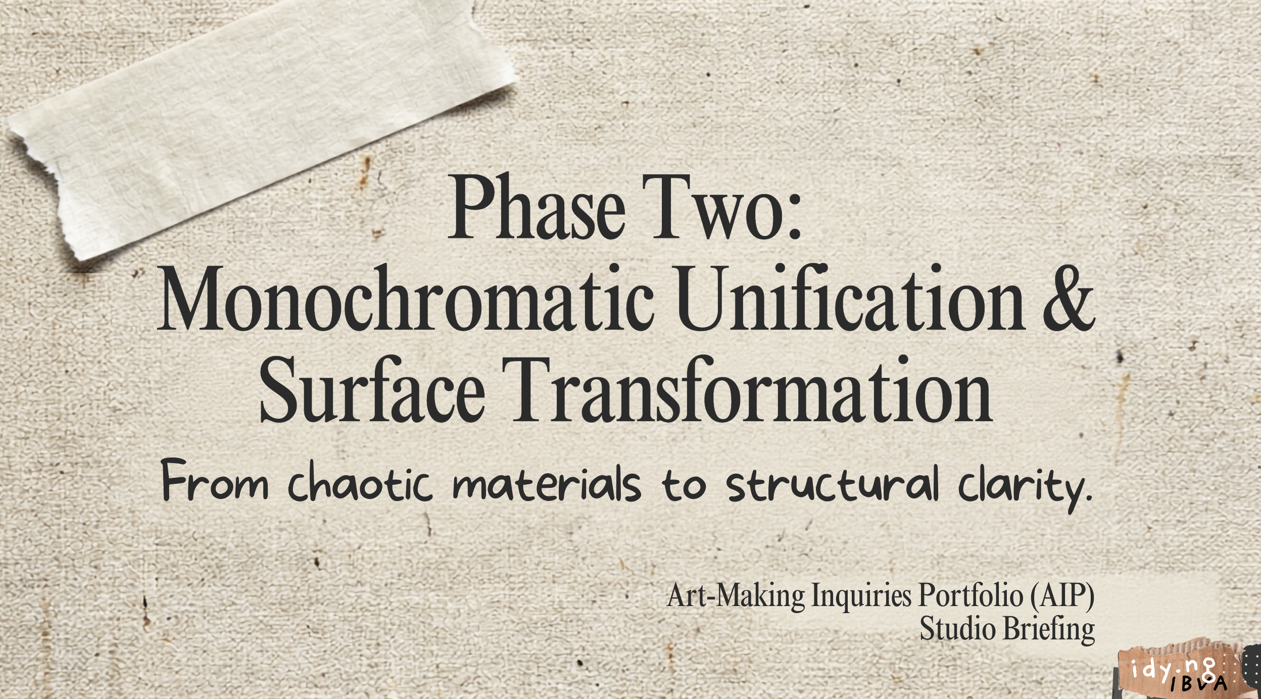 IBVA-Material Inquiry Aligned to the AIP (Phase Two)